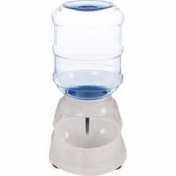 Amazon Basics Gravity Pet Water Dispenser for Cat  Dog  1 Gallon Capacity  Gray