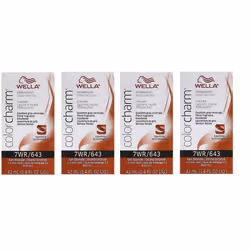 7WR Tan Blonde Wella Color Charm Permanent Haircolor - 7WRâ pack of 4