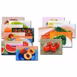 Fruits & Vegetables Real Life Learning Poster Set  Set of 14