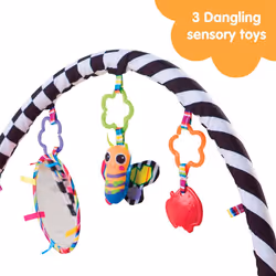 LAMAZE Freddie The Firefly Baby Activity Play Mat | 3-in-1 Baby Gym With 3 Sensory Toys For Babies | Newborn Toy For Sensory Play LC27170
