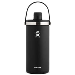 Hydro Flask 128 oz. Oasis Water Jug Stainless Steel  Reusable  Vacuum Insulated Leak Proof Cap Black