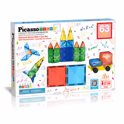 Tactic PicassoTiles Diamond Series Set, Building set, 3 yr(s), 63 pc(s), 2.05 kg