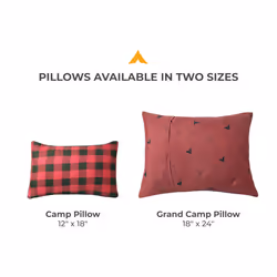 TETON Sports Black Camp Pillow  Average  Blue Plaid