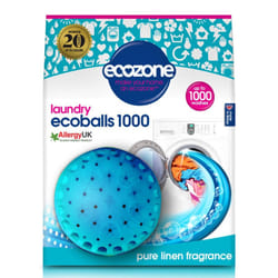 Ecoballs, Laundry Pods for Washing Machines, Re-Usable Hypoallergenic Capsule with Pellets, Pure Linen Fragrance, Natural Vegan & Eco Friendly,