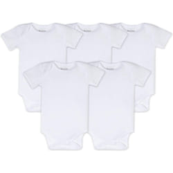 Burts Bees Baby Unisex Baby Bodysuits  5-Pack Short & Long Sleeve One-Pieces  100% Organic Cotton