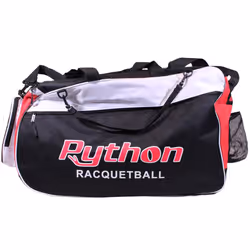 Python Deluxe ""Club"" Racquetball Bag (Black/Red)