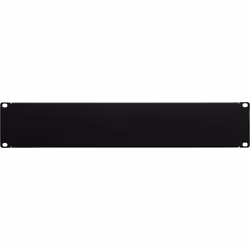 NavePoint 2U Blank Rack Mount Panel Spacer for 19-Inch Server Network Rack Enclosure Or Cabinet Black