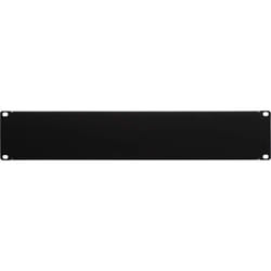 NavePoint 2U Blank Rack Mount Panel Spacer for 19-Inch Server Network Rack Enclosure Or Cabinet Black