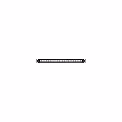 NavePoint 24-Port Modular Patch Panel 1U  Black
