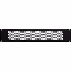 Navepoint 2U Blank Rack Mount Panel Spacer with Venting for 19-Inch Se