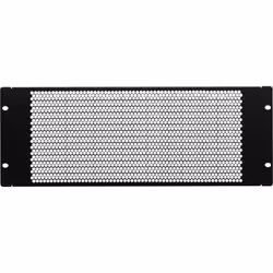 NavePoint 4U Blank Rack Mount Panel Spacer with Venting for 19-Inch Server Network Rack Enclosure Or Cabinet Black
