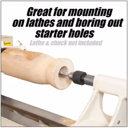 Fulton 10 inch Long Forstner Bit Extension for Adding Over 8"" of Drilling Depth to Your Forstner Bit Ideal for Wood Turners Furniture Carpentry and C