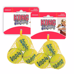 KONG Air Squeaker Tennis Balls Small Two Pack