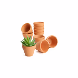 10 Pack 4 cm Mini Terracotta Plants Pots with Drainage Holes for Cactus, Succulents, Tiny Clay Terra Cotta Flower Pot Planter ...