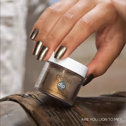 Gelish Powder Dip Collection (Are You Lion To Me?) Gold Nail Dip Powder  Gold Nail Powder  Dip Powder Colors  8 ounce