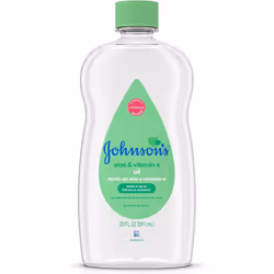 Johnson's Baby Oil With Aloe Vera & Vitamin E For Dry Skin - 20Fl.Oz