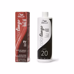 16oz) Wella Color Tango RV Ruby Permanent Haircolor - RV + Developer (Vol. 20
