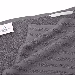 Premium Kitchen Hand Towels (20 x 28   6 Pack) Large Cotton  Dish  Flat & Terry Towel Highly Absorbent Tea Towels Set with Hanging Loop Gray