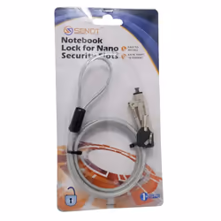 Sendt Silver Notebook Laptop Keyed Lock for Nano Security Slots