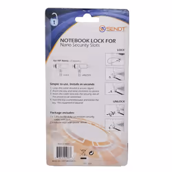 Sendt Silver Notebook Laptop Keyed Lock for Nano Security Slots