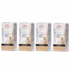 Wella Color Charm Permanent Liquid Haircolor - 1N â pack of 4