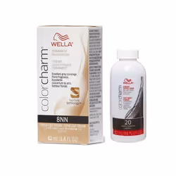 3.6oz ) Wella Color Charm Permanent Liquid Haircolor - 8NN + Developer (Vol. 20