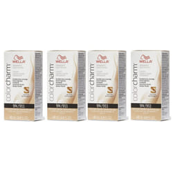 Wella Color Charm Permanent Liquid Haircolor - 9N â pack of 4