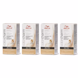 Wella Color Charm Permanent Liquid Haircolor - 2N â pack of 4