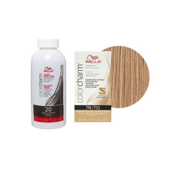 3.6oz ) Wella Color Charm Permanent Liquid Haircolor - 7N + Developer (Vol. 20