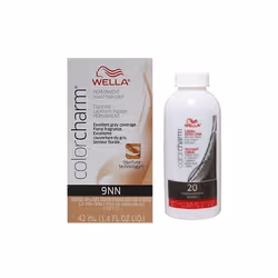 3.6oz ) Wella Color Charm Permanent Liquid Haircolor - 9NN + Developer (Vol. 20