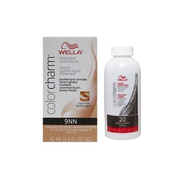 3.6oz ) Wella Color Charm Permanent Liquid Haircolor - 9NN + Developer (Vol. 20