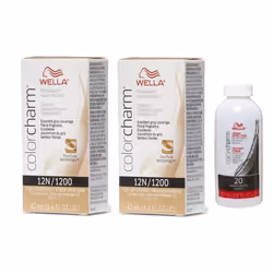 3.6oz) Wella Color Charm Permanent Liquid Haircolor - 12N+12N+Developer (Vol. 20
