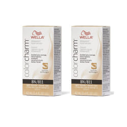 Wella Color Charm Permanent Liquid Haircolor - 8N â pack of 2