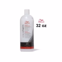 32oz) Wella Color Charm Haircolor 4G Dark Golden Brown - Developer (Vol.20