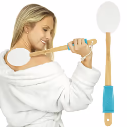 Lotion Applicator for Your Back - Long Reach Handle with Sponge for Easy Self Application of Shower Bath Body Wash Brush, Ski ...