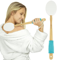 Lotion Applicator for Your Back - Long Reach Handle with Sponge for Easy Self Application of Shower Bath Body Wash Brush, Skin Cream, Suntan, Tanning,