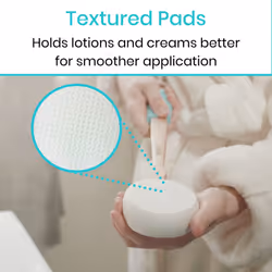 Lotion Applicator for Your Back - Long Reach Handle with Sponge for Easy Self Application of Shower Bath Body Wash Brush, Skin Cream, Suntan, Tanning,