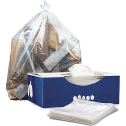 Plasticplace 20-30 Gallon Trash Bags  2.0 Mil  Clear Heavy Duty Garbage Can Liners  30"""" x 36"""" (100 Count)