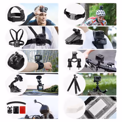 42 in 1 Action Camera Accessory Kit, Compatible with GoPro Hero10/Hero9/Hero8/Hero7/GoPro Max/Insta360/DJI Osmo Action/AKASO/Apexcam