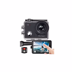 AKASO V50 X Action Camera, Native 4K Wifi Underwater 40M EIS Anti-Shake Cam with Touch Screen, Remote Control, Waterproof Cas ...