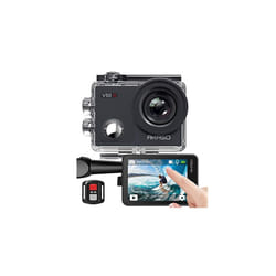 AKASO V50 X Action Camera, Native 4K Wifi Underwater 40M EIS Anti-Shake Cam with Touch Screen, Remote Control, Waterproof Case and Mounting Accessorie