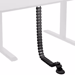 VIVO Vertebrae Cable Management Kit for Desk  Adjustable Quad Entry Wire Organizer  Cord Protection Cover  Flexible Spine Cab ...