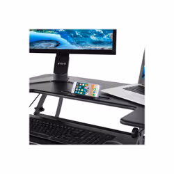VIVO DESK-V000V - Standing desk converter - black