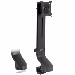 VIVO Adjustable Single Monitor Mount for Sit-Stand Workstation Desk Converter Monitor Arm Fits 1 Screen up to 32 inches ST ...