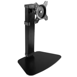 VIVO Pneumatic Free Standing Single Monitor Mount Desk Stand  Tall Height Adjustable Arm for Screens up to 32 inches  Black  STAND-V001V