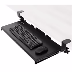 VIVO Large Keyboard Tray Under Desk Pull Out with Extra Sturdy C Clamp Mount System 27 (33 Including Clamps) x 11 Inch Slide ...