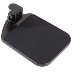 VIVO Desk Clamp Adjustable Computer Mouse Pad and Device Holder Extended Rotating Platform Tray  Fits up to 2 inch Desktops  Black  MOUNT-MS01A