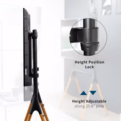 VIVO Artistic Easel 49 to 70 inch LED LCD Screen  Studio TV Display Stand  Adjustable TV Mount with 4 Legs STAND-TV70A