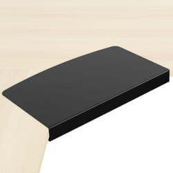 VIVO 17 inch Corner Desk Connector Platform for Mounting Under-Desk Keyboard Trays on L-Shaped Workstations  Black  DESK-AC07S