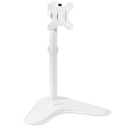 VIVO Single Monitor Desk Stand  Holds Screens up to 32 inch Regular and 38 inch Ultrawide  Freestanding VESA Steel Mount Base  Adjustable Height  Tilt